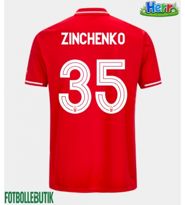 Nottingham Forest Oleksandr Zinchenko #35 Hemmatröja 2025-26 Kortärmad